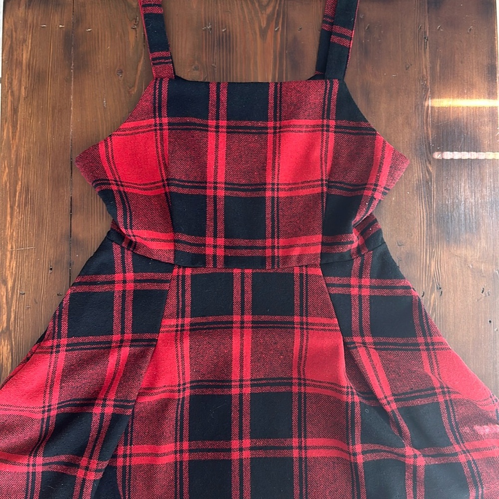 Copper Key Plaid Dress